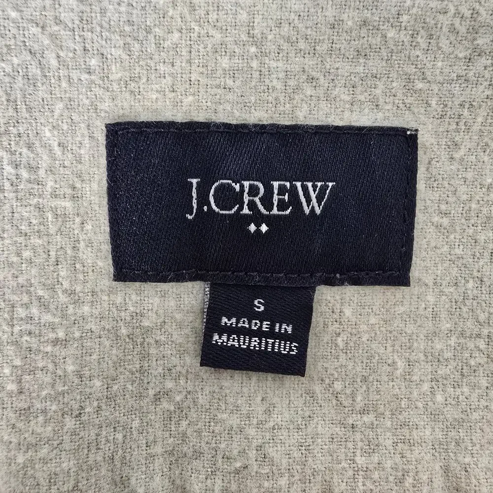 J. Crew Chamois Flannel Shirt Elbow Patches Button Down Beige Men S